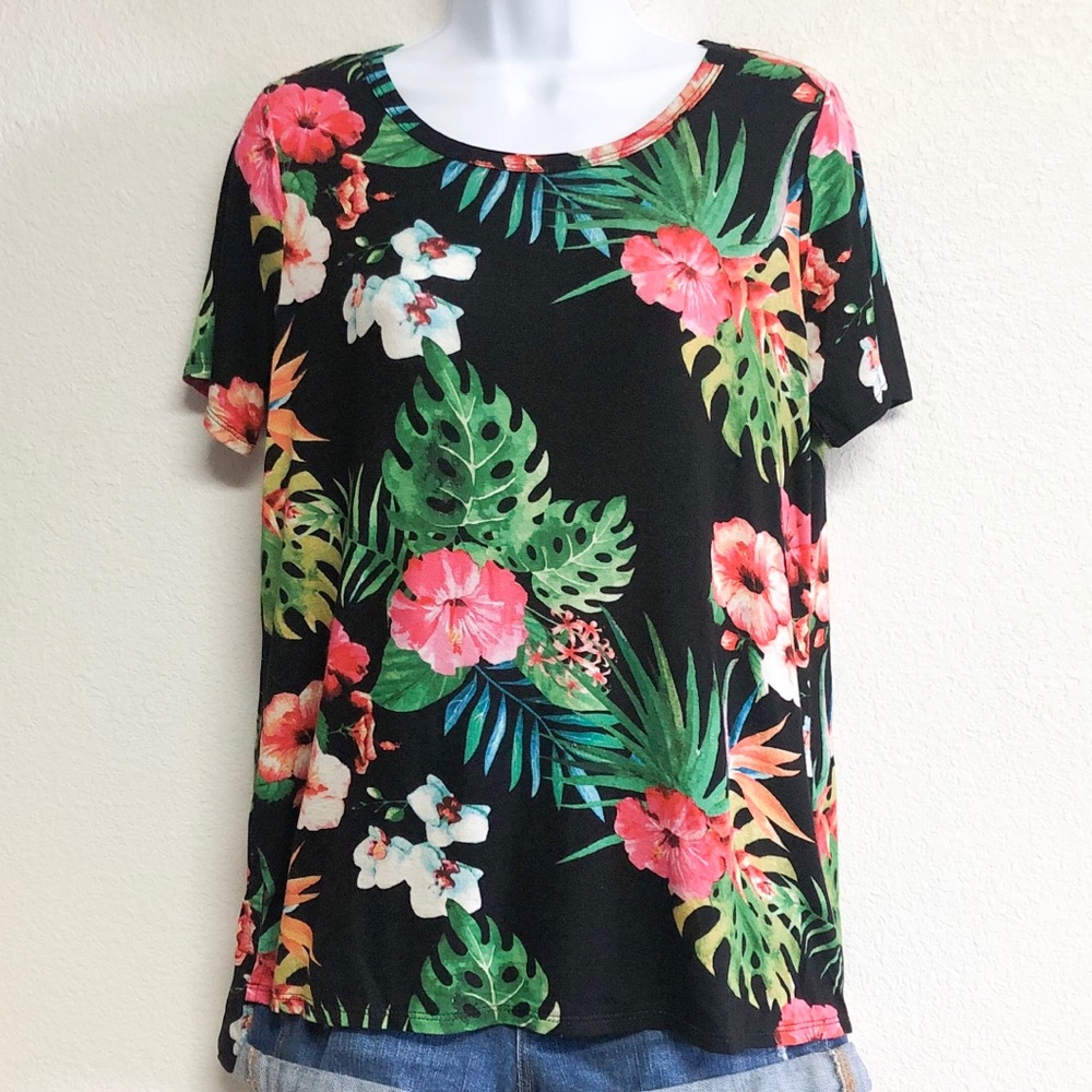 Tropical Print Top